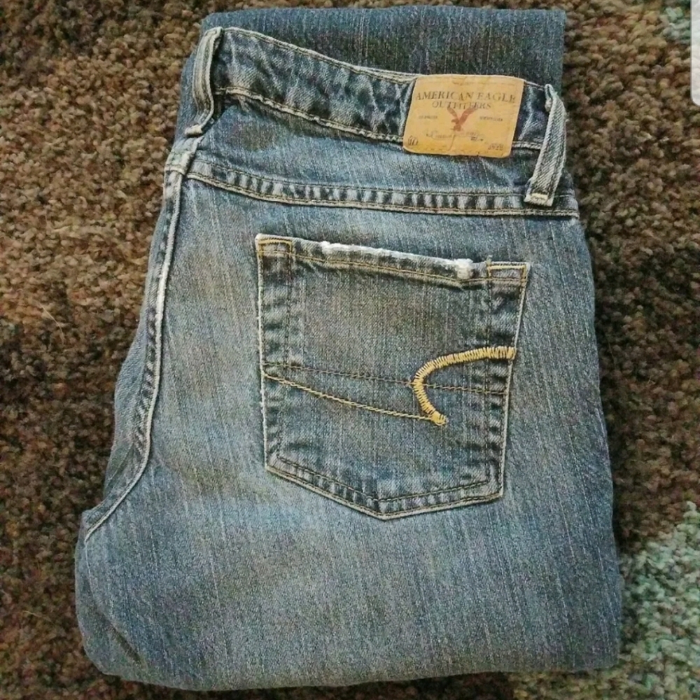 🔥American Eagle Stretch Skinny Flare Jean's 4